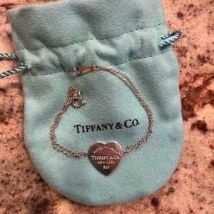 Tiffany and Co Heart Tag Double Chain Bracelet